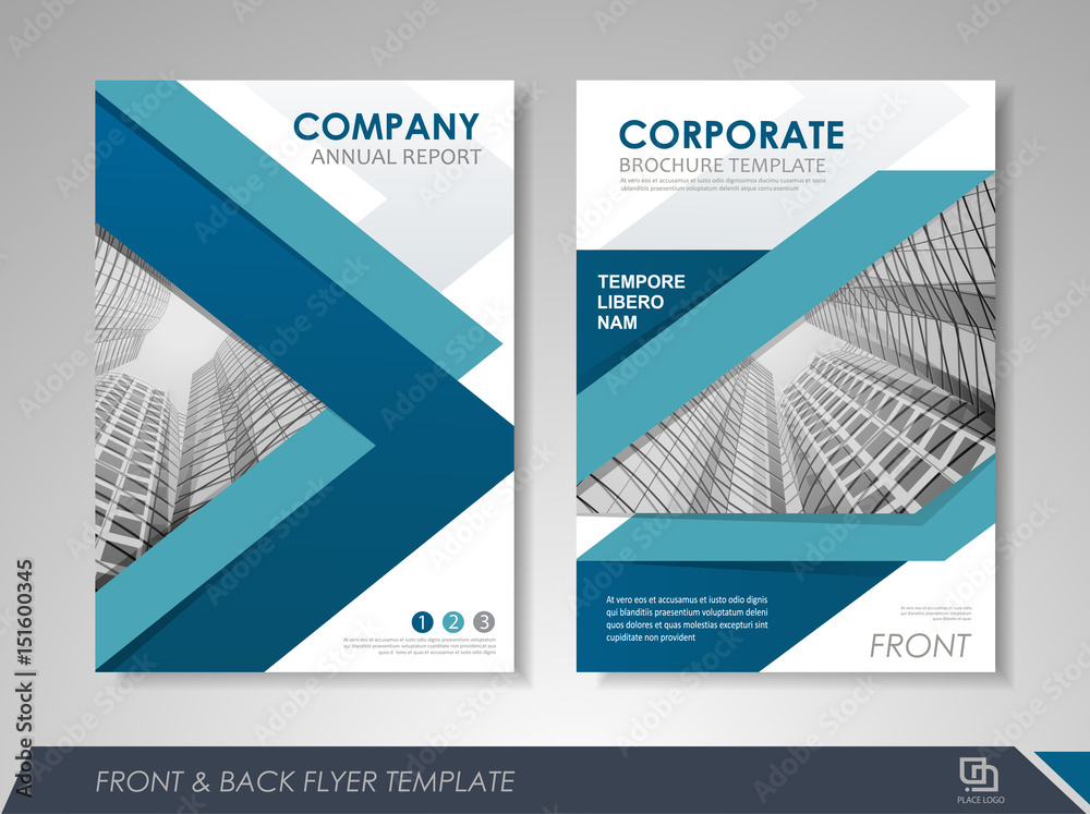 Naklejka premium Presentation flyer design