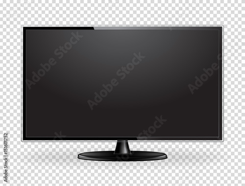 Realistic TV screen mock up