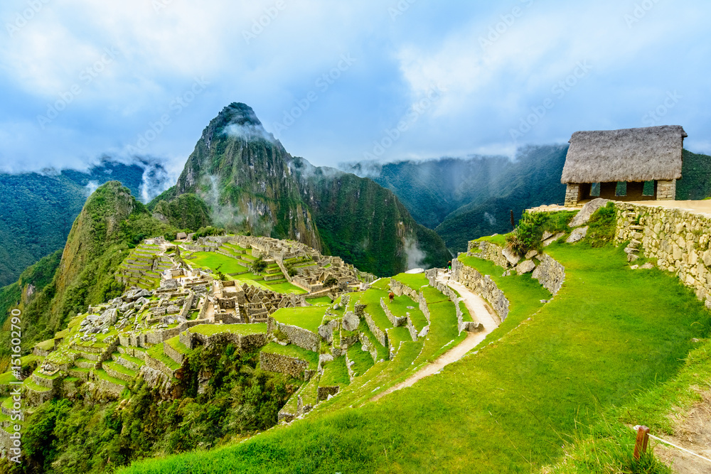 Ancient incas town of Machu Picchu. Peru