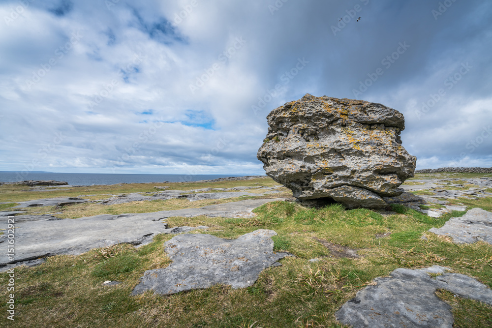 Glacial erratic boulder