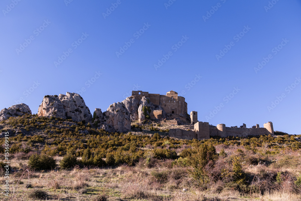 Loarre Castle (Castillo de Loarre) in Huesca Province, Aragon, Spain