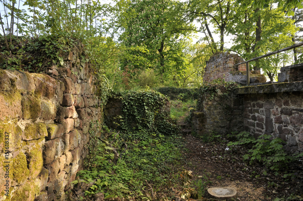 mauerreste von burg stauf bei eisenberg in der pfalz mauerreste von burg stauf bei eisenberg in der pfalz