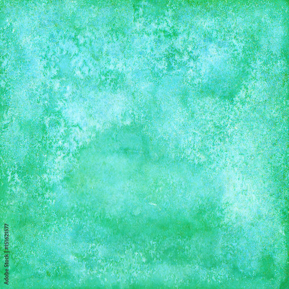 Abstract watercolor turquoise texture.  Watercolor background.