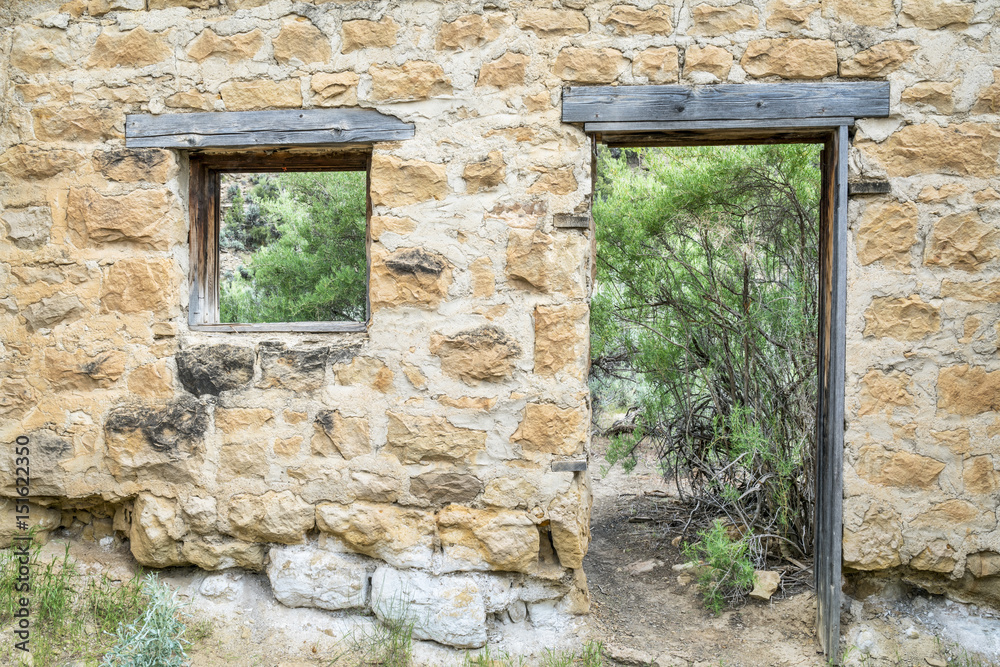 house ruins in mining ghost town of Sego house ruins in mining ghost town of Sego