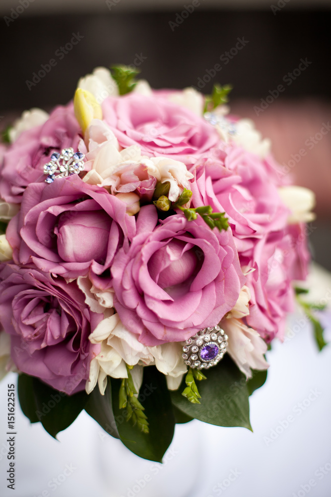 Wedding bouquet close-up