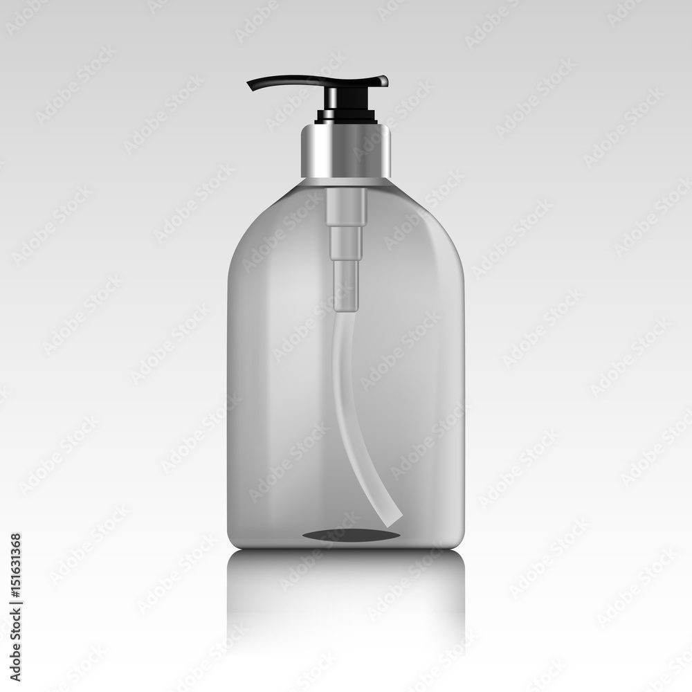 Realistic bottle of liquid soap. Realistic bottle of liquid soap.