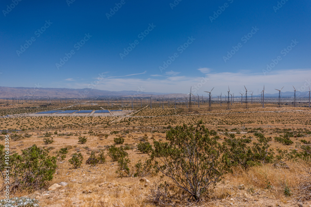 Naklejka premium Hwy 62 wind and solar power