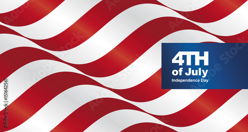 USA 4th of july landscape greeting card