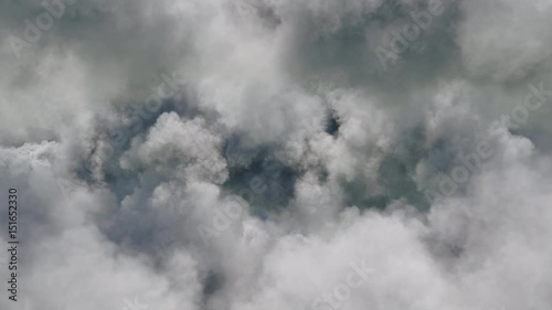 Clouds moving towards the camera / fly through clouds. Separated on pure black background, contains alpha channel (RGB masks).