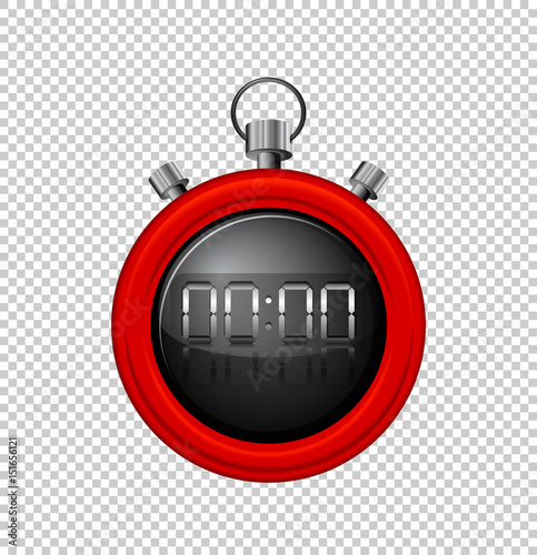 Stopwatch with red border