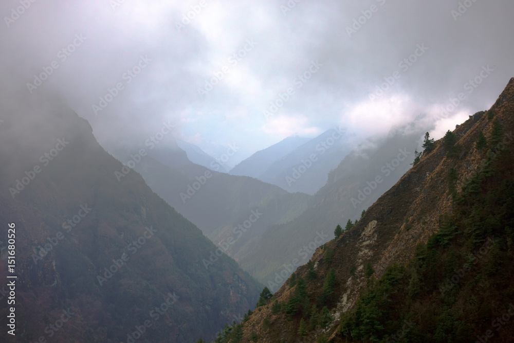 The clouds in the high mountains The clouds in the high mountains