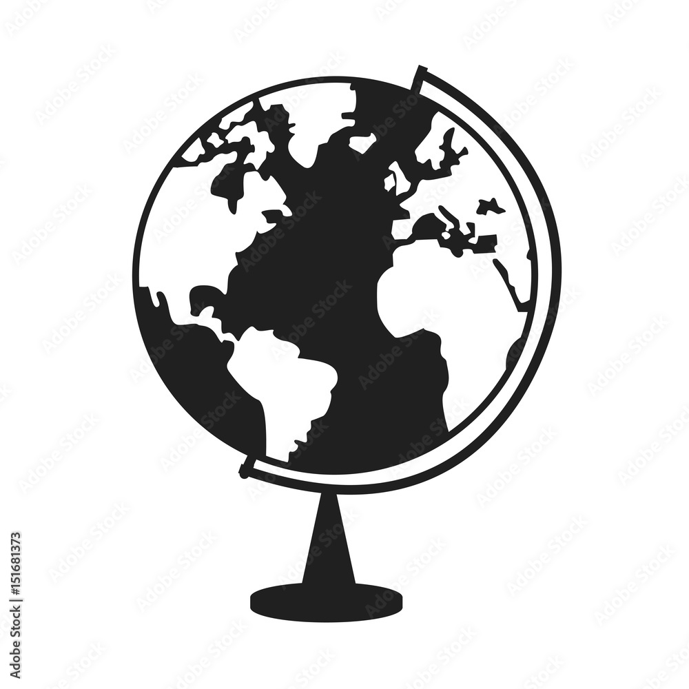 world globe ball map earth education image vector illustration world globe ball map earth education image vector illustration