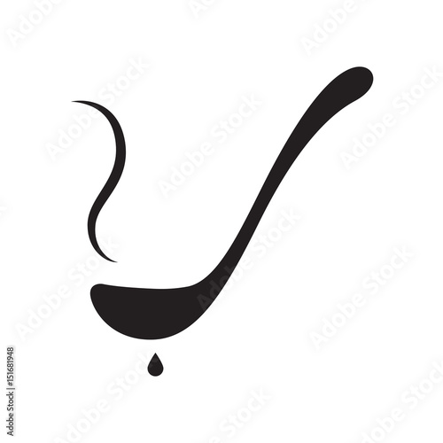 graphic ladle, vector