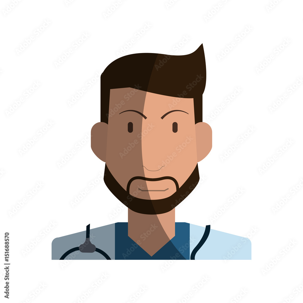 male medical doctor icon image vector illustration design 