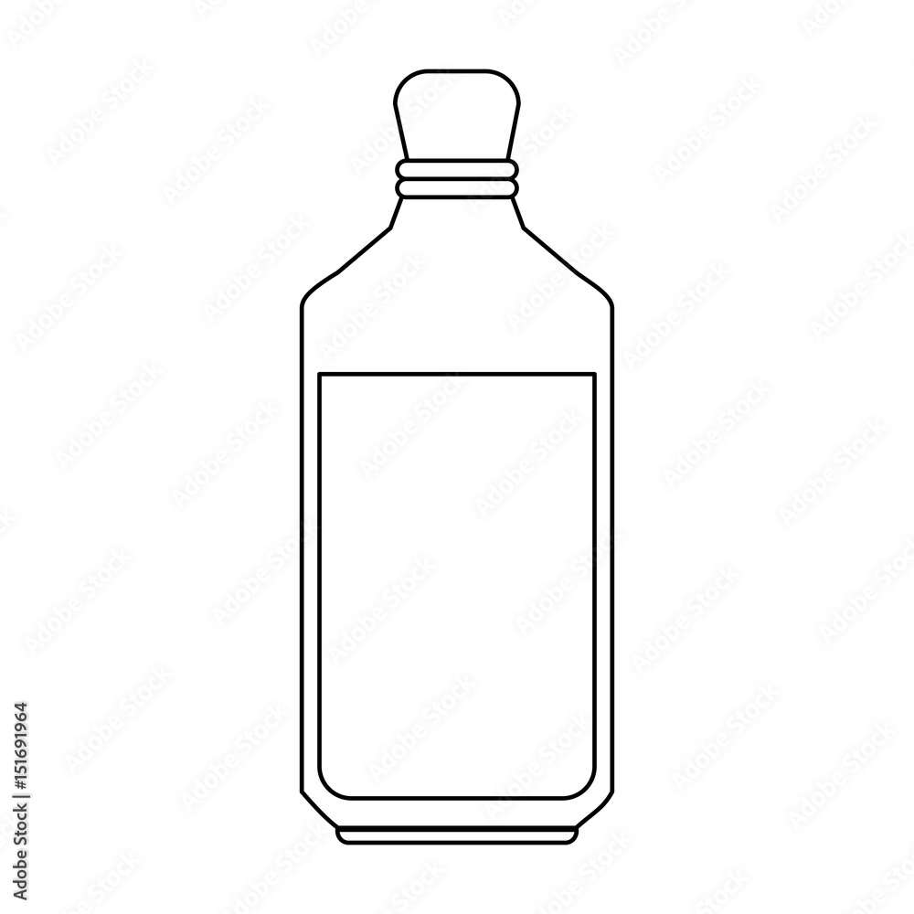 bottle with liquid icon image vector illustration design bottle with liquid icon image vector illustration design