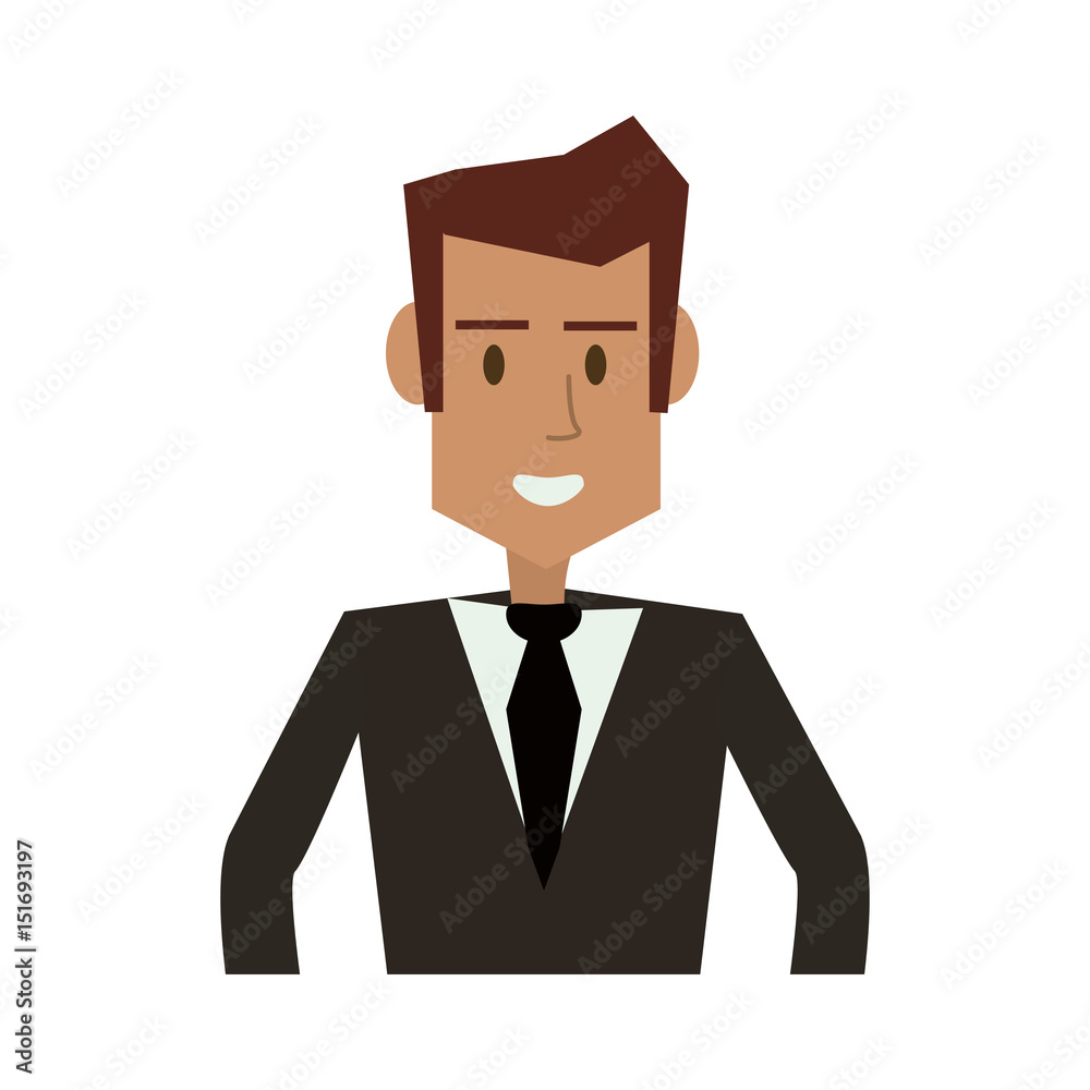 young businessman icon image vector illustration design 