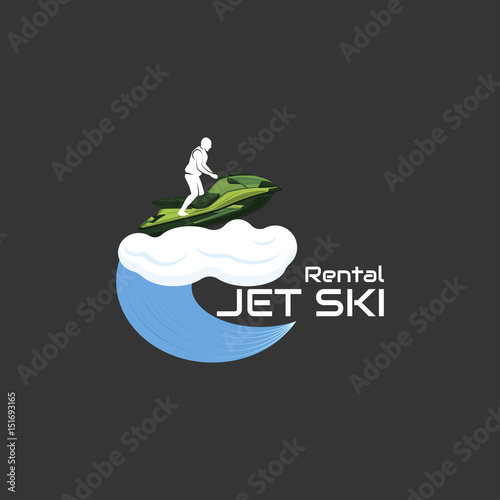 Logo jet ski, scooter