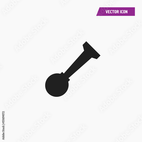 Klaxon signal icon. Car horn sign