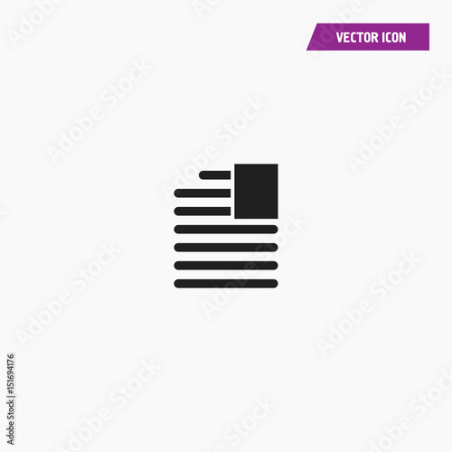 Text align icon