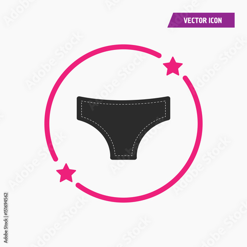 woman underwear icon. photo