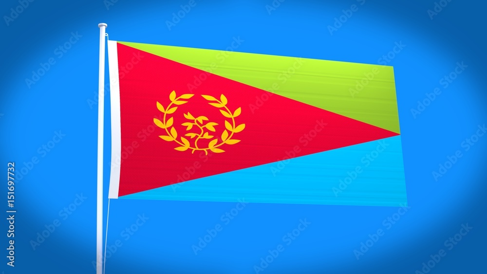 Fototapeta premium the national flag of Eritrea