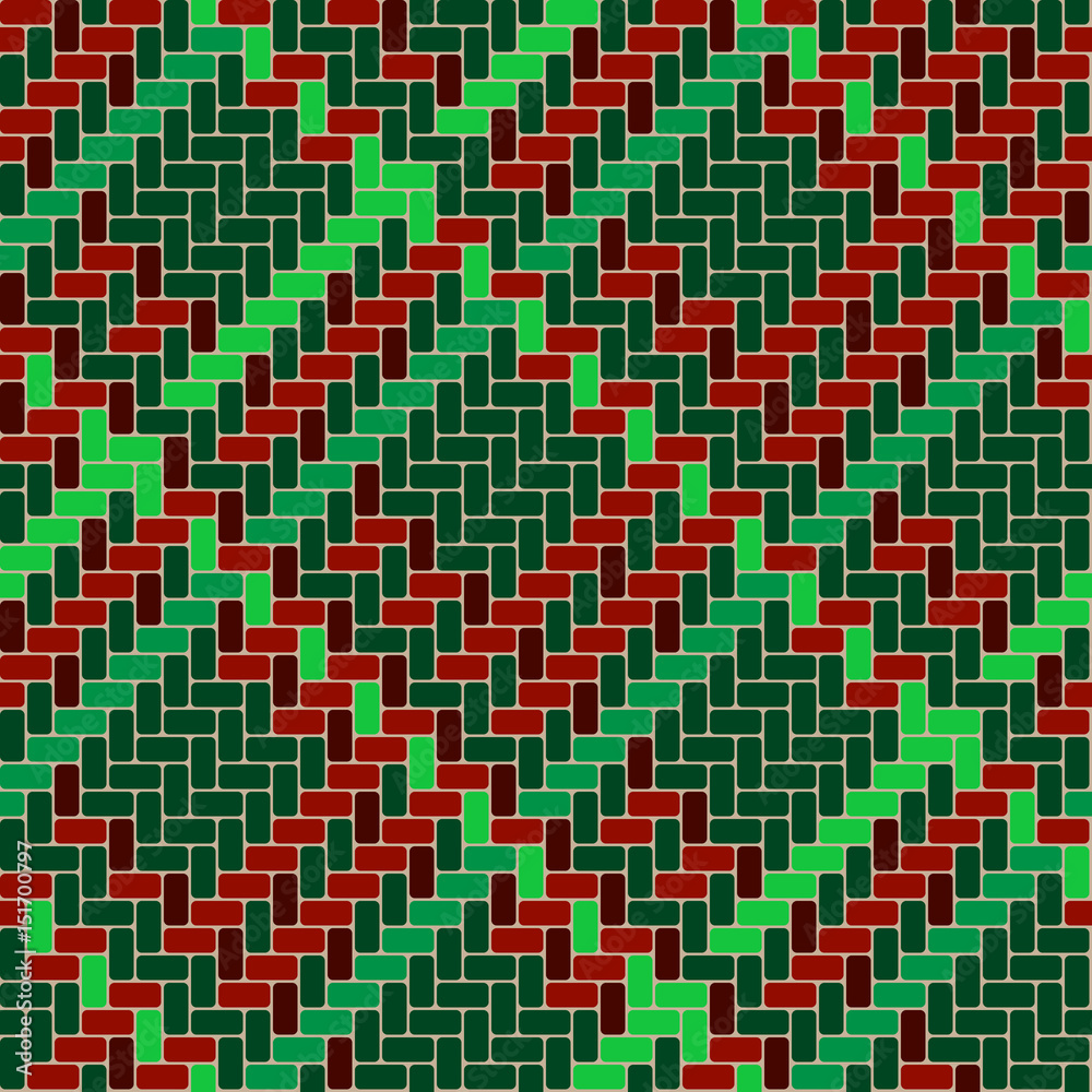 Fototapeta premium Abstract seamless pattern of pixels. Texture applique stone tile with square pattern . Vector illustration.