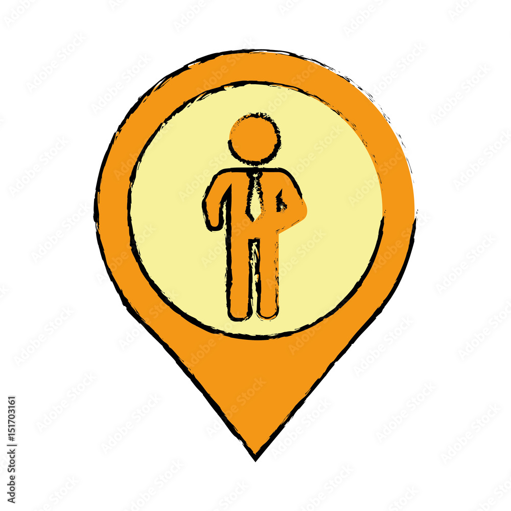 Businessman executive profile icon vector illustration graphic design