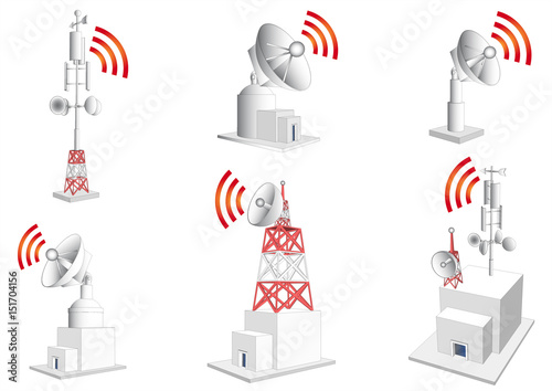 Global Observing System,Vector icons