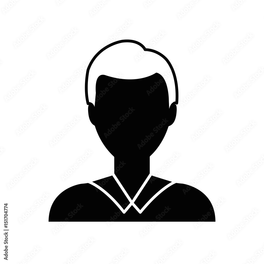 Young man profile icon vector illustration graphic design Young man profile icon vector illustration graphic design