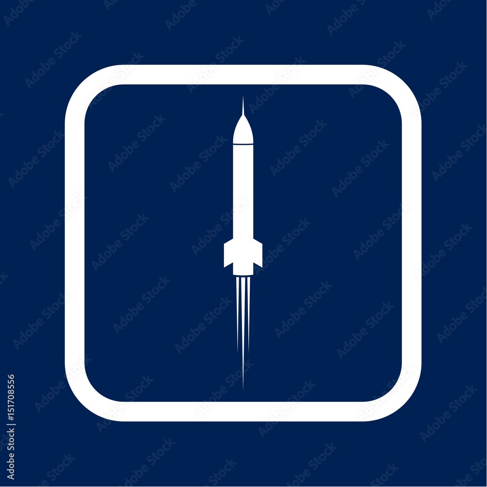 Rocket launcher isolated icon vector illustration design
