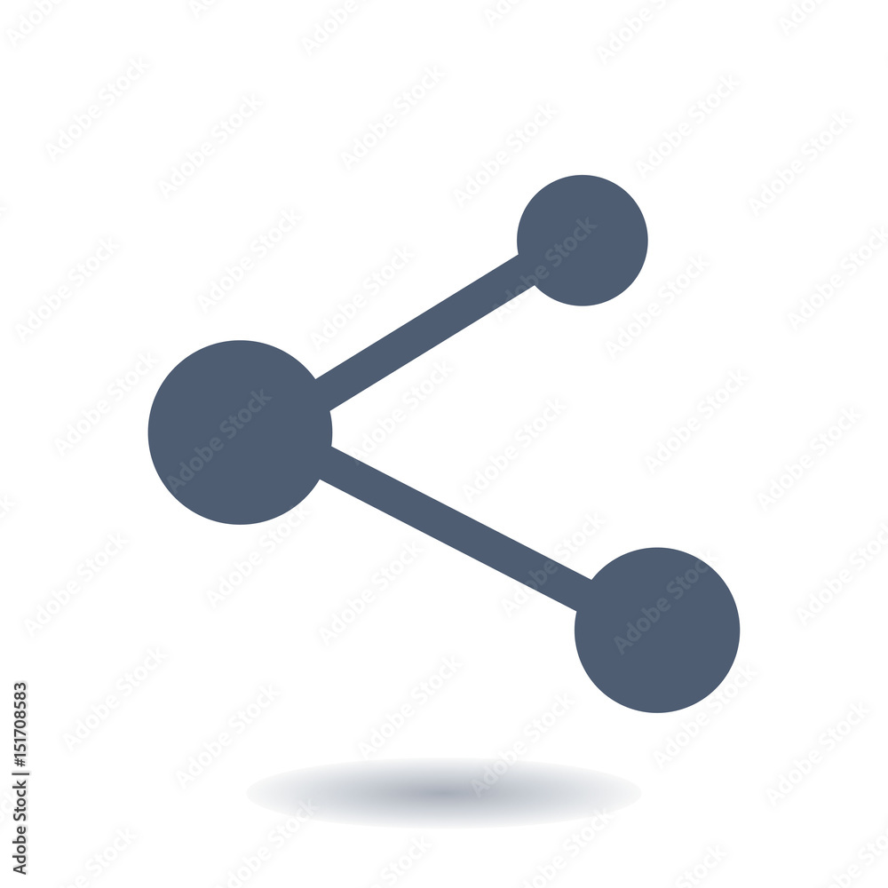 Share sign icon. Vector of flat design style. Share sign icon. Vector of flat design style.