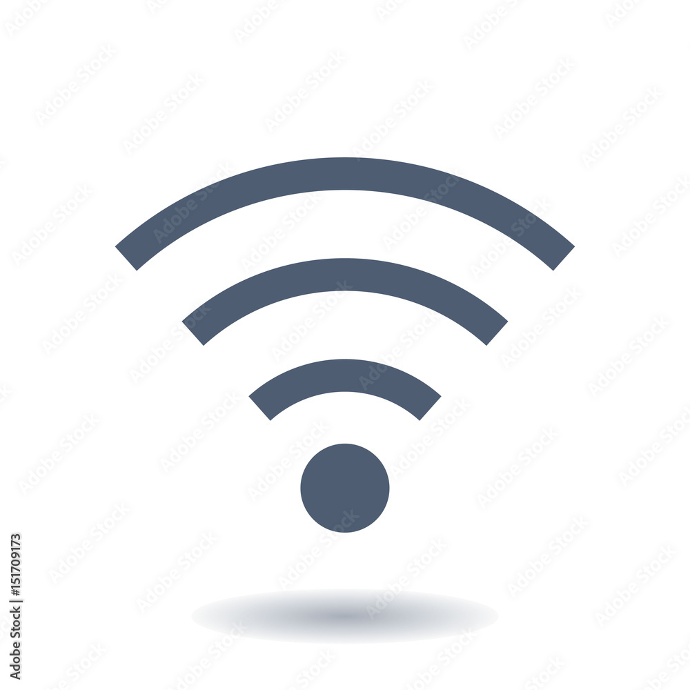 Wifi Symbol. Vector wireless network icon. Flat design style. Wifi Symbol. Vector wireless network icon. Flat design style.