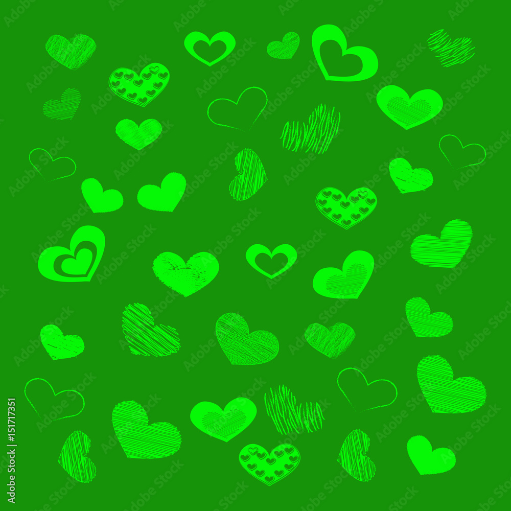 Background of hearts for Valentine's