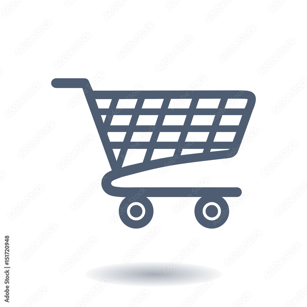 Flat icon of shopping chart. Add a product to the cart. Flat icon of shopping chart. Add a product to the cart.