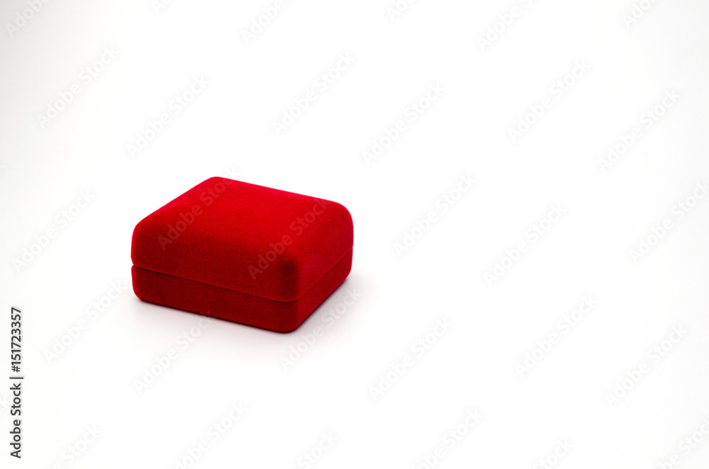 red box for ring on a white background red box for ring on a white background