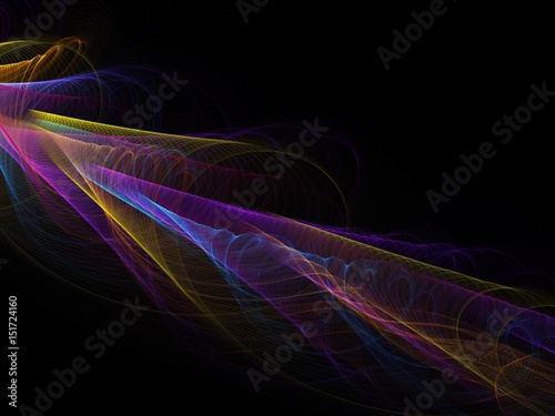 Abstract colorful wave background 