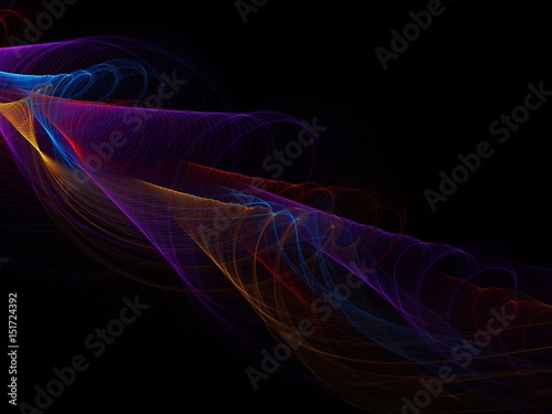 Abstract colorful wave background 