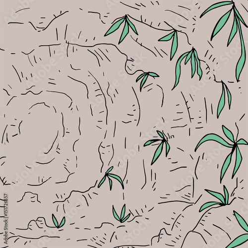 cave rock illustration