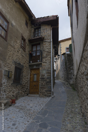 The village of potes in cantabria  spain