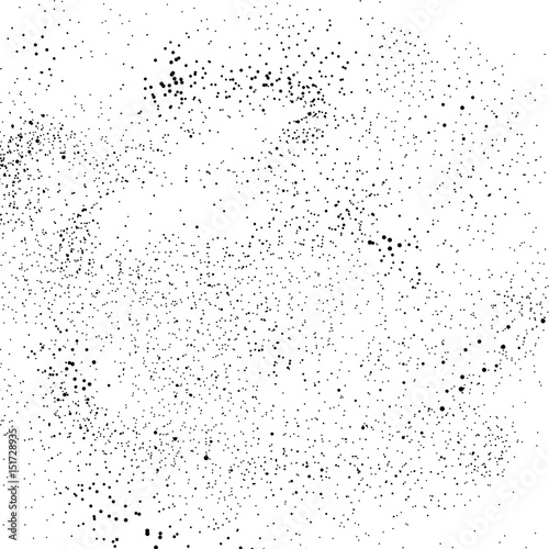 Abstract black and white dust dotted particle background