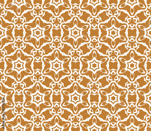 floral creative geometric ornament. Seamless vector illustration