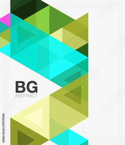 Vector abstract colorful triangle repetition