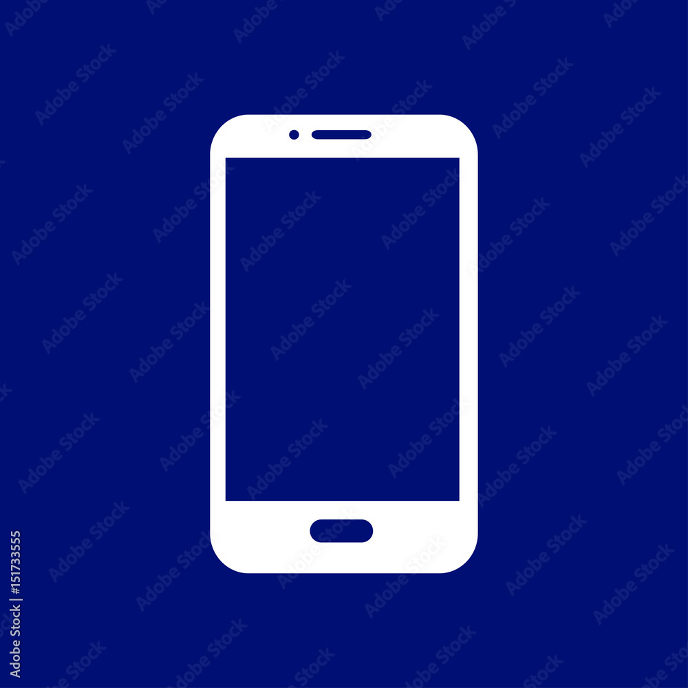 Vector illustration of smartphone icon. Flat design style. Vector illustration of smartphone icon. Flat design style.