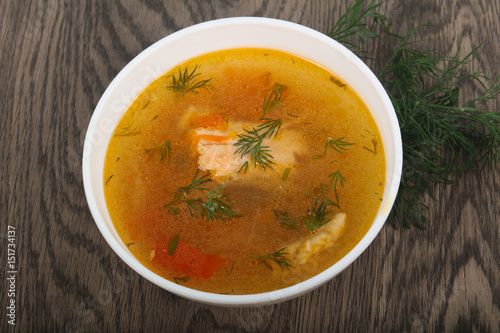 Salmon soup