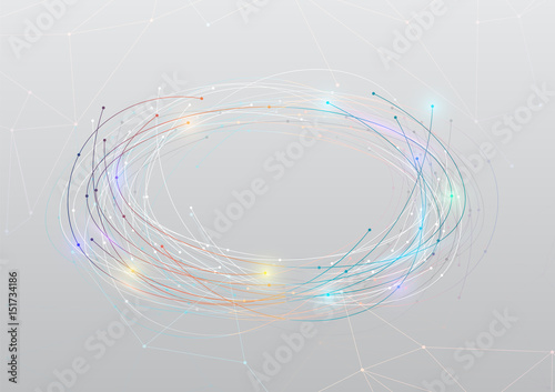 vector background abstract technology communication data Science