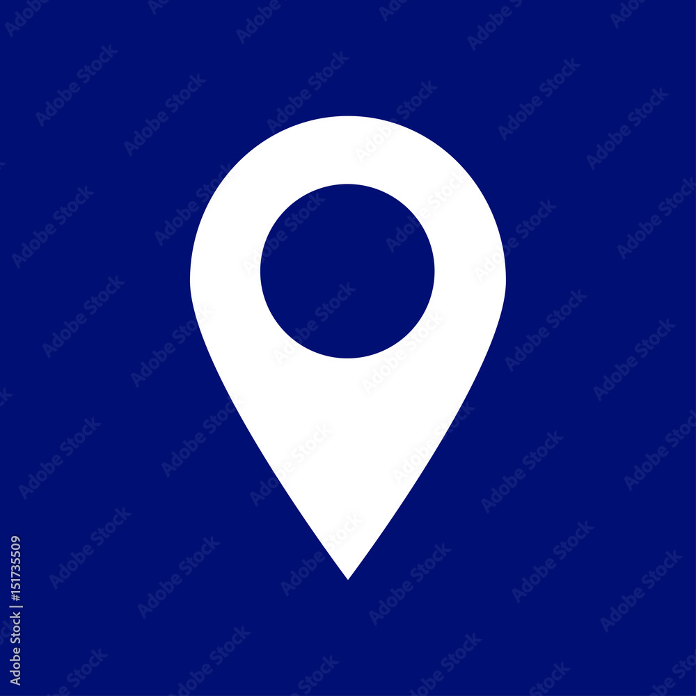 Map pointer icon. GPS location sign. Flat design style. Map pointer icon. GPS location sign. Flat design style.