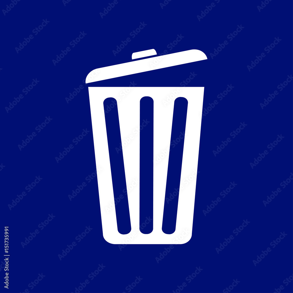 Trash can icon. Delete, Move to Trash, clear the disk space. Vector illustration. Trash can icon. Delete, Move to Trash, clear the disk space. Vector illustration.