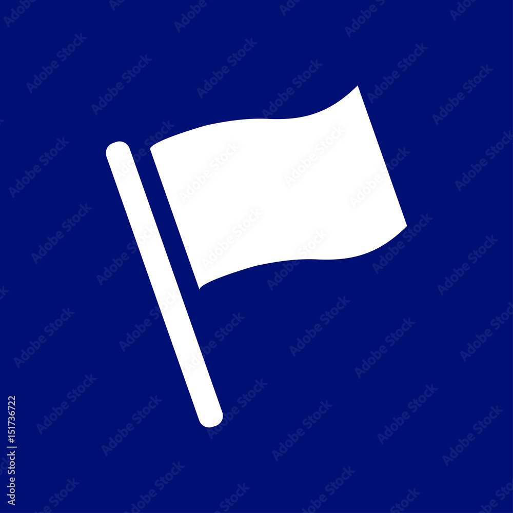 Flag icon. Location marker symbol. Flat design style. Flag icon. Location marker symbol. Flat design style.