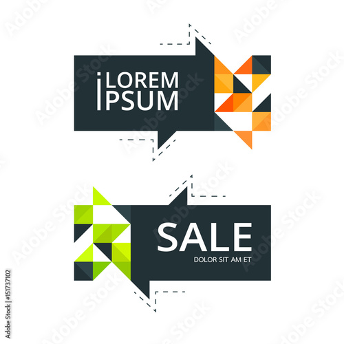 Vector abstract design sale banner template.