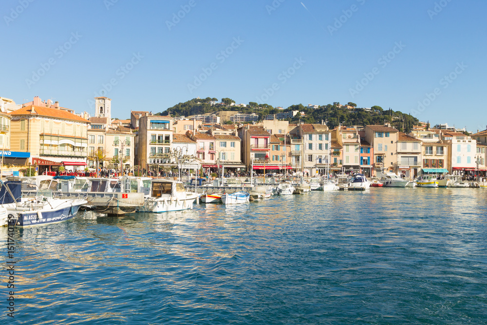 Cassis port day view, France